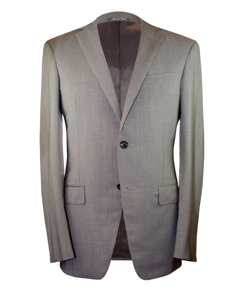 Tan Micro-Houndstooth Suit - Ezra Paul Clothing