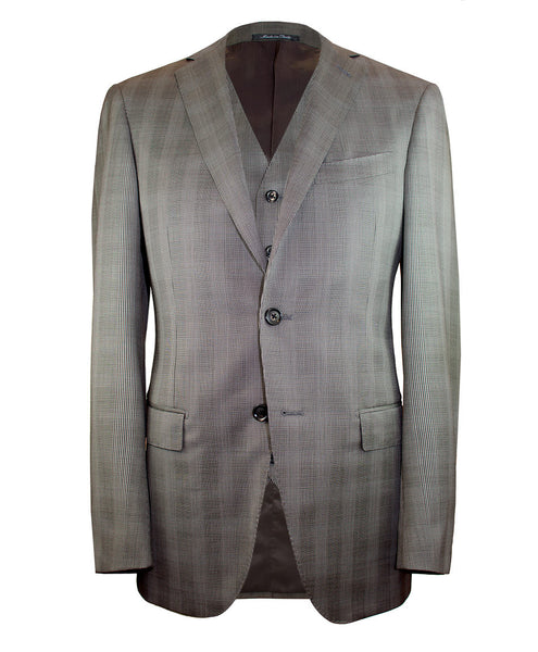 Taupe Glen Plaid Suit
