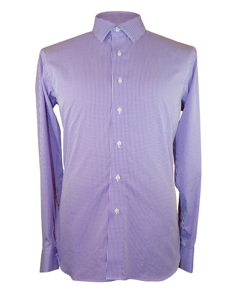 Lavender Gingham Shirt - Ezra Paul Clothing