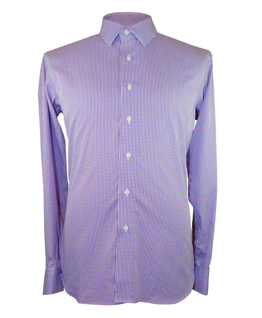 lavender gingham dress shirt Riviera Lavender Gingham Shirt Classic / 16.5 / Medium (32-33)